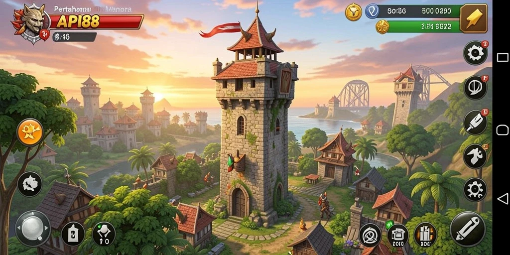 Tampilan menarik dari gameplay Tower Defense API88 yang penuh aksi.