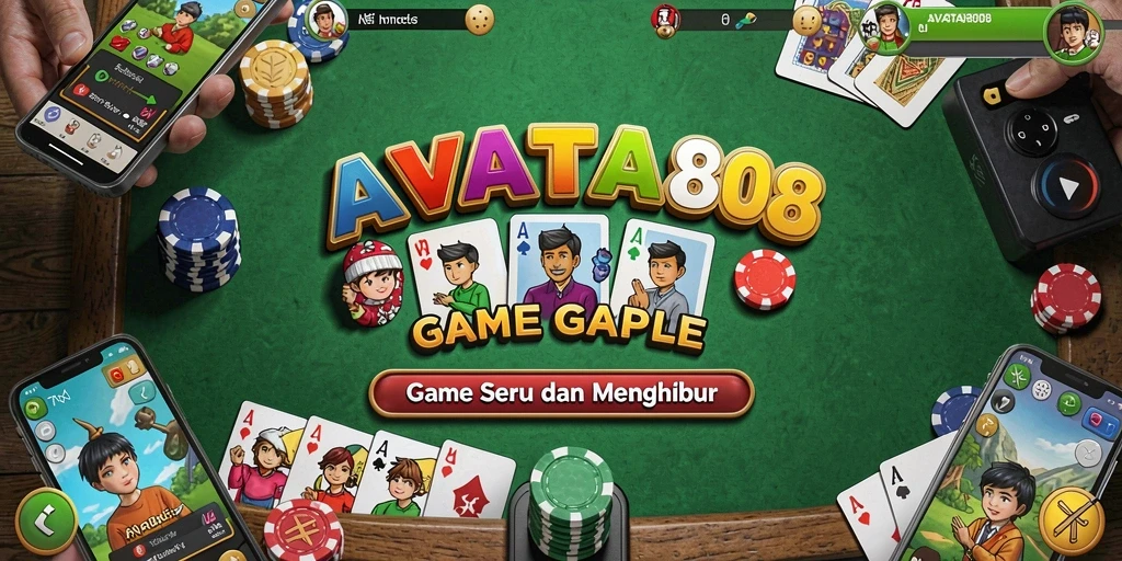 Screenshot gameplay <strong>AVATAR808</strong> yang menampilkan serunya permainan Gaple.