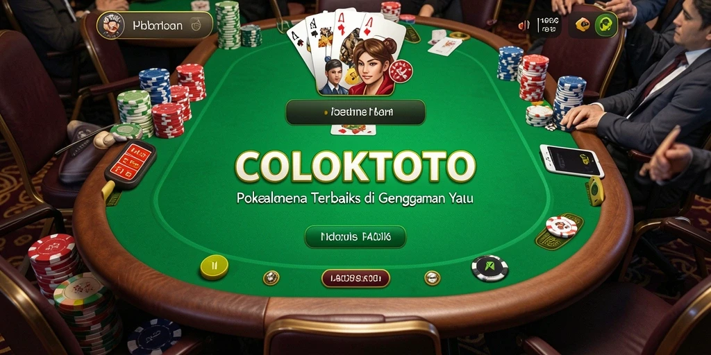Screenshot COLOKTOTO menunjukkan pengalaman bermain poker yang seru.