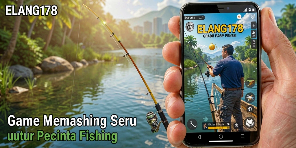 Tampilan gameplay ELANG178 yang memikat dengan aksi memancing.