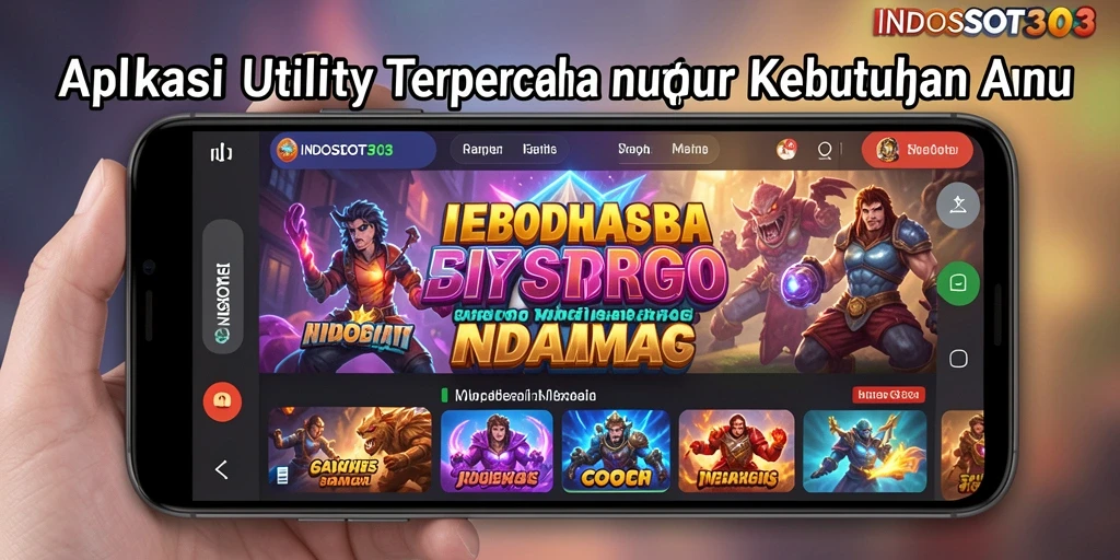 Tampilan antarmuka pengguna aplikasi <strong>INDOSLOT303</strong> yang menarik dan fungsional.