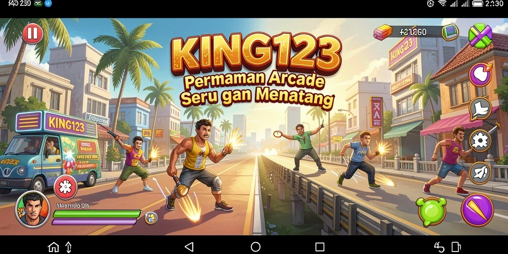 Tampilan gameplay seru KING123 dengan aksi cepat.