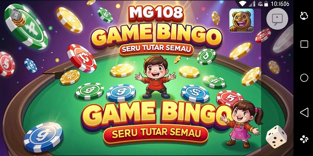 Tampilan gameplay seru dari MG108 dengan suasana Bingo yang mengasyikkan.