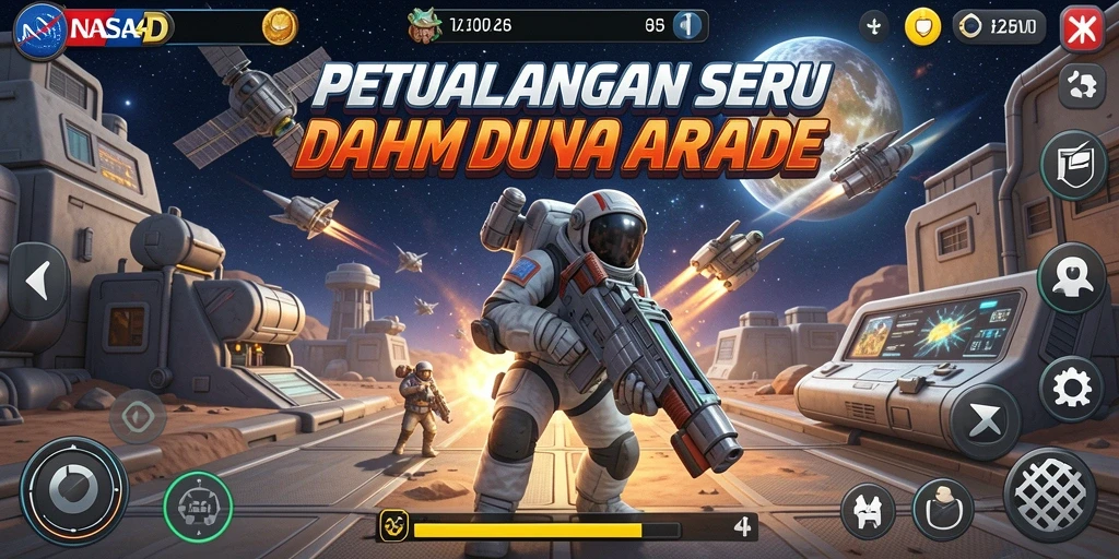 Gameplay seru dalam NASA4D yang menantang pemain.