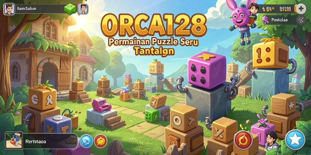 Tampilan gameplay puzzle yang menarik dari ORCA128