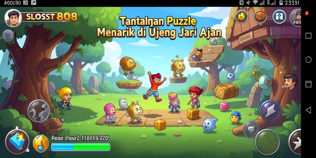 Tampilan menarik dari gameplay SLOST8808 yang penuh tantangan Puzzle.