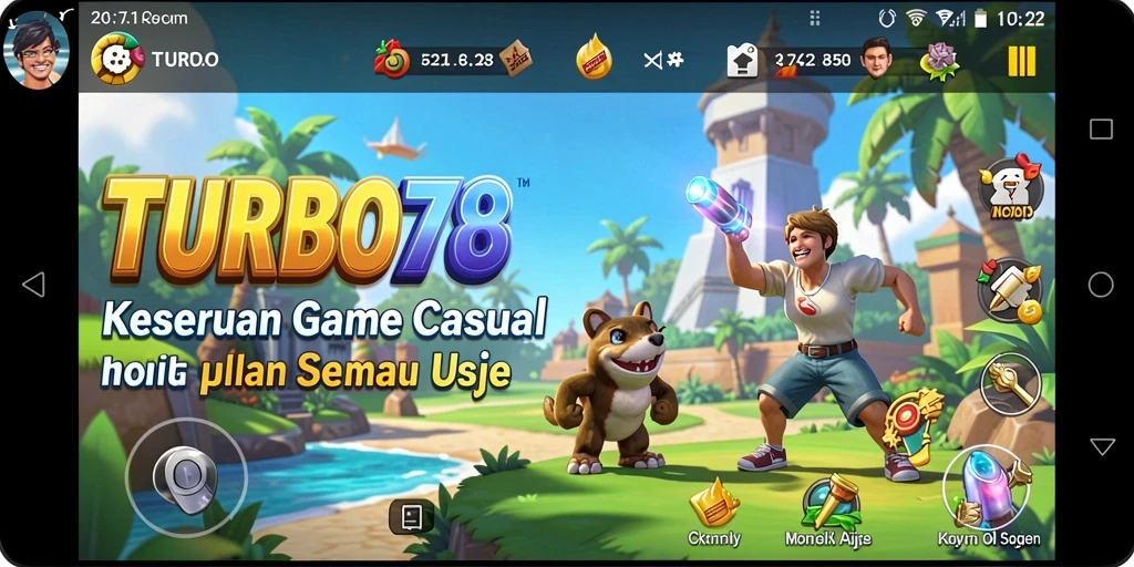 Tampilan gameplay yang mengasyikkan dalam TURBO78.